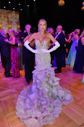 Jenny Elvers at the 2026 Leipzig Opera Ball at the Leipzig Opera on October 24, 2026