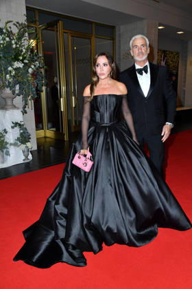 Simone Thomalla and Rene Marchand at the 2026 Leipzig Opera Ball at the Leipzig Opera on October 24, 2026