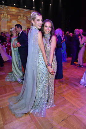 Verena Kerth and Vicky Keuler at the 2026 Leipzig Opera Ball at the Leipzig Opera on October 24, 2026