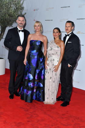 Simon Böer, Melanie Marschke, Amy Mussul, and Johannes Hendrik Langer at the 2026 Leipzig Opera Ball at the Leipzig Opera on October 24, 2026