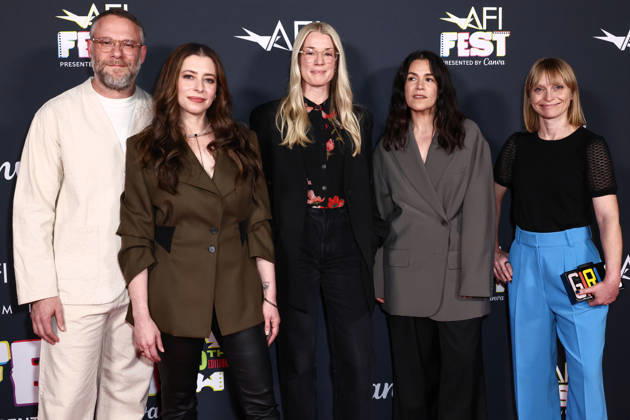 2026 AFI Fest - Special Screening Of Independent Film Company s Tangles HOLLYWOOD, LOS ANGELES, CALIFORNIA, USA - OCTOBER 24: Seth Rogen, Lauren Miller, Leah Nelson, Abbi Jacobson and Jennifer Ray arrive at the 2026 AFI (American Film Institute) Fest Presented By Canva - Special Screening Of Independent Film Company s Tangles held at TCL Chinese 6 Theatres at Ovation Hollywood on October 24, 2026 in Hollywood, Los Angeles, California, United States. Hollywood TCL Chinese 6 Theatres at Ovation Hollywood California United States Copyright: xXavierxCollin ImagexPressxAgencyx