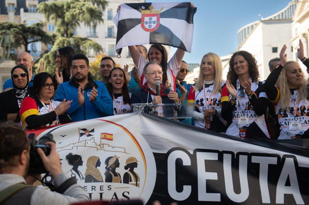 Mujeres Caballas organizes a rally in Madrid in support of Ceuta and demands a solution to the crisis within 30 days. The president of Ceuta, Juan Jesús Vivas, during a rally in support of the people of Ceuta on October 25, 2026, in Madrid, Spain. Women from Ceuta have organized this demonstration to demand solutions so that the autonomous city can return to the normalcy it enjoyed prior to July 30, when there was a massive influx of 80,000 people from Morocco. During the march, they demanded increased border security, the return of migrants, and reform of the Immigration Law. OCTOBER 25, 2026 Fernando Sá Spain Copyright: xFernandoxSanchezx 7869407