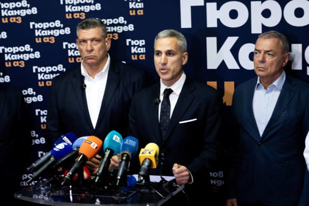 Bulgarian presidential candidate Andrey Gyurov SOFIA, BULGARIA - OCTOBER 25: Bulgarian presidential candidate Andrey Gyurov speaks to the press following the first round of the presidential election, in Sofia, Bulgaria on October 25, 2026. A presidential runoff election is scheduled for November 1, 2026. Hristo Vladev Anadolu Sofia Bulgaria. Editorial use only. Please get in touch for any other usage.  Copyright: x2026xAnadoluxHristoxVladevx