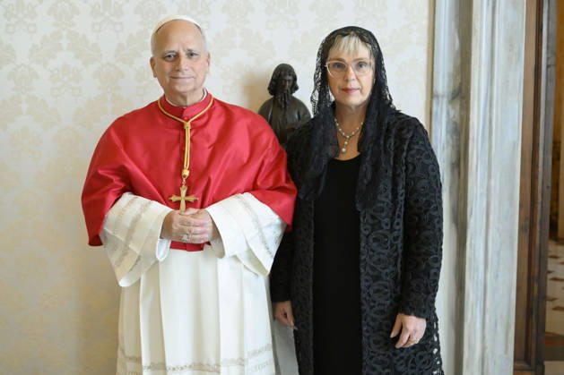 ITALY - POPE - VATICAN-2026 10 26 Italy, Rome, Vatican, 2026 10 26: Pope Leo XIV receives in a private audience Her Excellency Ms. NataÅ¡a Pirc Musar, President of the Republic of Slovenia at the Vatican Photo by VATICAN MEDIA Catholic Press Photo EDITORIAL USE ONLY - NO BOOKS Copyright: xVATICANxMEDIAxx xCatholicxPressxPhotox
