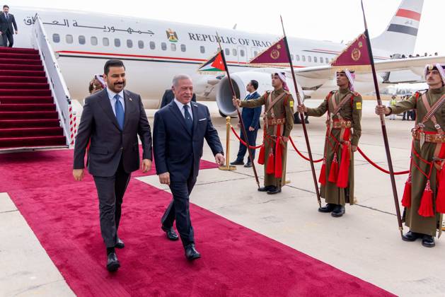 Jordan s King Abdullah II Meets Iraqi Prime Minister in Amman Jordan s King Abdullah II meets Iraqi Prime Minister Ali Faleh Al-Zaidi at Basman Palace in Amman, Jordan, on October 26, 2026. The two leaders discuss ways to strengthen bilateral cooperation in energy, electricity interconnection, transportation and security, according to the Jordanian Royal Court. Photo by Royal Hashemite Court apaimages Amman Amman Jordan 261026_Jordan_JPO_01(11) Copyright: xapaimagesxRoyalxHashemitexCourtxx xapaimagesx