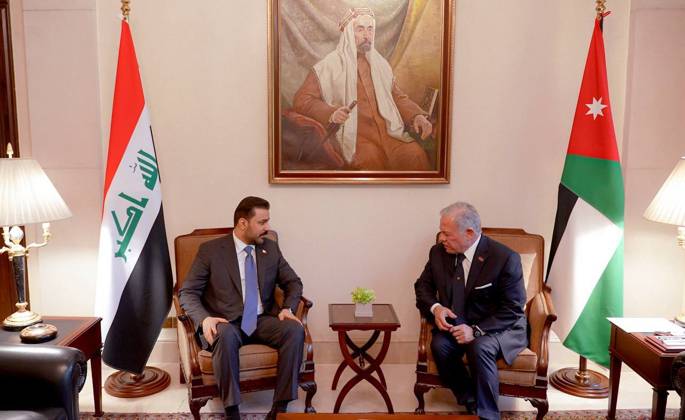 Iraqi Prime Minister Ali Falih al-Zaidi in Jordan AMMAN, JORDAN - OCTOBER 26 : (----EDITORIAL USE ONLY - MANDATORY CREDIT - IRAQI PRIME MINISTER S OFFICE PRESS HANDOUT - NO MARKETING NO ADVERTISING CAMPAIGNS - DISTRIBUTED AS A SERVICE TO CLIENTS----) Iraqi Prime Minister Ali Falih al-Zaidi and King Abdullah II meet during an official visit to Amman, Jordan, on October 26. Iraqi Prime Minister s Office Press Handout Anadolu Amman Jordan. Editorial use only. Please get in touch for any other usage.  Copyright: x2026xAnadoluxIraqixPrimexMinister sxOfficexPressx xHandoutx