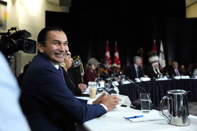 October 26, 2026, Ottawa, On, CAN: Premier of Manitoba Wab Kinew looks on during a First Nations and First Ministers Meeting in Ottawa, on Monday, Oct. 26, 2026. Ottawa CAN  - ZUMAc35_ 20261026_zaf_c35_040 Copyright: xJustinxTangx