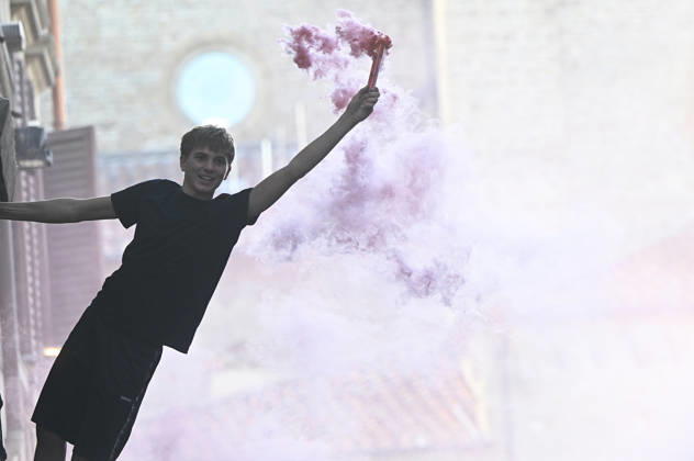 October 26, 2026, Florence, Italia, Italy: Students protest against the Minister of Education and his school policies, Florence, October 26, 2026 Florence Italy  - ZUMAa289 20261026_zia_a289_200 Copyright: xAleandroxBiagiantix xAgfx