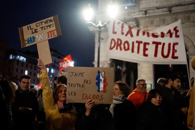 Rally in Lyon following the attacks in Trappes and La Verrière on October 26, 2026 Nicolas Liponne MAXPPP Lyon 10 26 2026 Rally in tribute to Pengo Bossio Wangi, killed in the terrorist and racist attack in Trappes and La Verrière on October 23, 2026, in front of Lyon City Hall, October 26, 2026 A rally in memory of Pengo Bossio Wangi, who was killed in the terrorist and racist attack in Trappes and La Verrière on October 23, 2026, took place in front of Lyon City Hall on October 26, 2026. Lyon, Auvergne-Rhône-Alpes, France Copyright: xMAXPPPxNicolasxLiponnex NLP202610265002 NLP202610265002