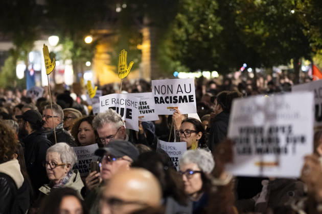 Demonstration against racism - Paris Demonstration against racism organized by SOS Racisme and labor unions in Paris on October 26, 2026.Photo by Eliot Blondet ABACAPRESS.COM Paris France France  Copyright: xBlondetxEliot ABACAx