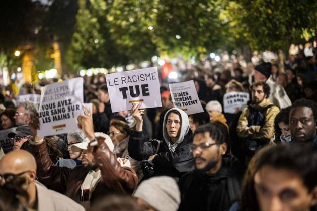 Demonstration against racism - Paris Demonstration against racism organized by SOS Racisme and labor unions in Paris on October 26, 2026.Photo by Eliot Blondet ABACAPRESS.COM Paris France France  Copyright: xBlondetxEliot ABACAx