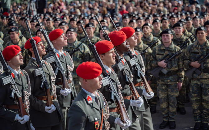 October 26, 2026 Official Celebrations for Austria s National Day 2026 Oath-taking ceremony during the official celebrations for National Day 2026 at Heldenplatz in Vienna, Austria Vienna Heldenplatz Vienna Austria