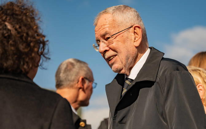 October 26, 2026 Official celebrations for Austria’s National Day 2026 Oath-taking ceremony during the official celebrations for National Day 2026 at Heldenplatz in Vienna, Austria. Image shows Alexander Sascha Van der Bellen, Federal President of the Republic of Austria, in Vienna at Heldenplatz, Vienna, Austria