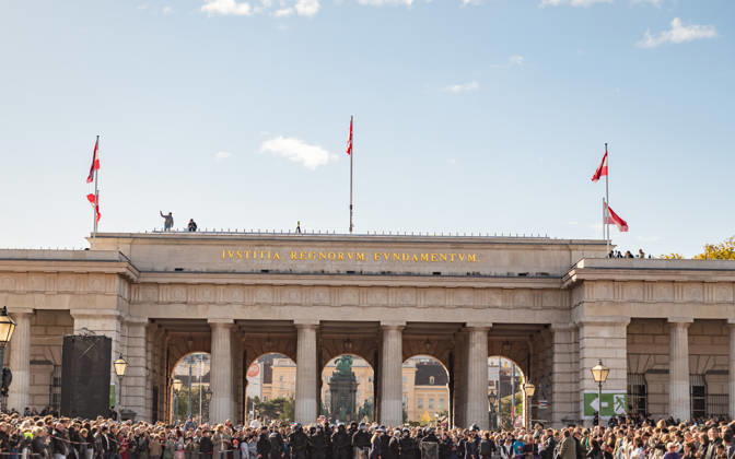 October 26, 2026 Official celebrations for Austria’s National Day 2026 Oath-taking ceremony during the official celebrations for National Day 2026 at Heldenplatz in Vienna, Austria The Prison Guard Task Force (JEG) Vienna Heldenplatz Vienna Austria