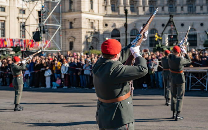 October 26, 2026 Official Celebrations for Austria s National Day 2026 Oath-taking ceremony during the official celebrations for National Day 2026 at Heldenplatz in Vienna, Austria Vienna Heldenplatz Vienna Austria
