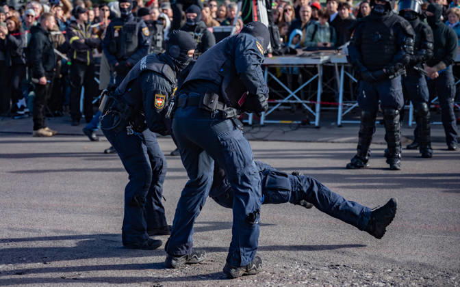 October 26, 2026 Official celebrations for the 2026 Austrian National Day Oath-taking ceremony during the official celebrations for the 2026 National Day at Heldenplatz in Vienna, Austria The Prison Guard Special Operations Unit (JEG) during a demonstration in Vienna at Heldenplatz, Vienna, Austria
