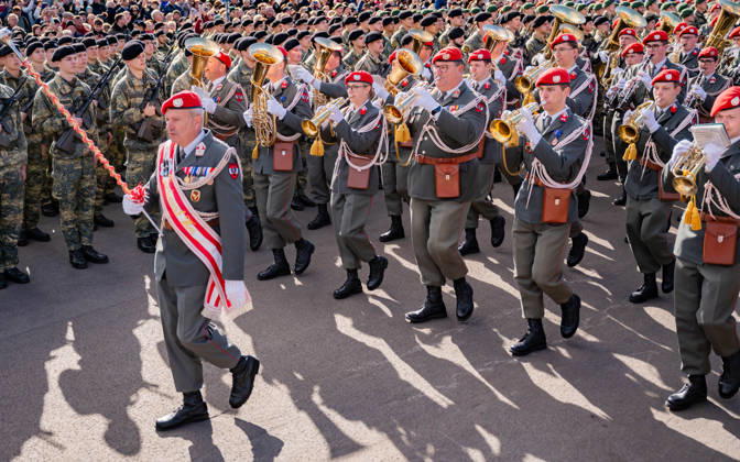 October 26, 2026 Official Celebrations for Austria s National Day 2026 Oath-taking ceremony during the official celebrations for National Day 2026 at Heldenplatz in Vienna, Austria Vienna Heldenplatz Vienna Austria