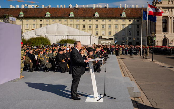 October 26, 2026 Official celebrations for Austria’s National Day 2026 Oath-taking ceremony during the official celebrations for National Day 2026 at Heldenplatz in Vienna, Austria. The photo shows Michael Ludwig, SPÖ Mayor of Vienna and Governor of Vienna, at Heldenplatz in Vienna, Austria.