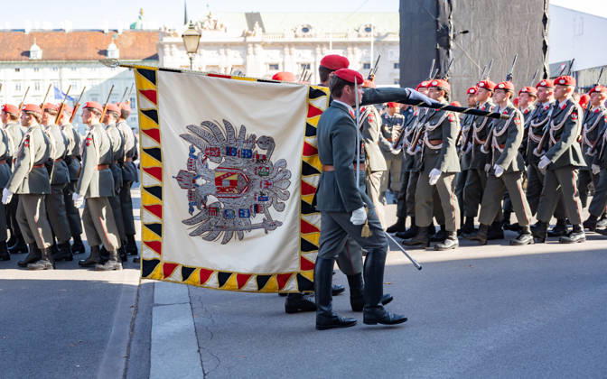 October 26, 2026 Official Celebrations for Austria s National Day 2026 Oath-taking ceremony during the official celebrations for National Day 2026 at Heldenplatz in Vienna, Austria Vienna Heldenplatz Vienna Austria