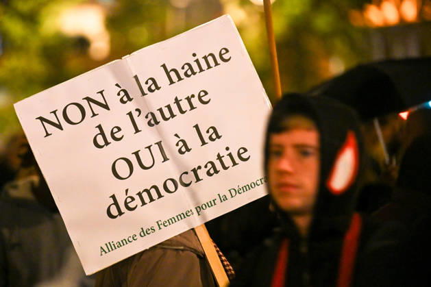 Hundreds of people had gathered to pay tribute to the victim of the racist attack in Trappes on October 23, 2026, in Paris, at Place Stalingrad, on October 26, 2026. - 26 10 2026 - France Ile-de-France (region) Paris -  JulienxMattiax xLexPictorium LePictorium_0344992