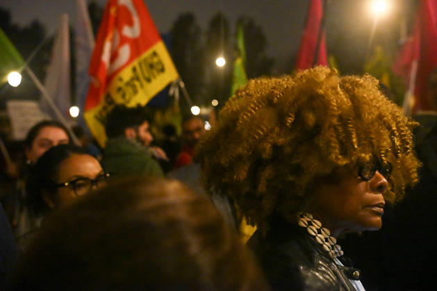 Hundreds of people had gathered to pay tribute to the victim of the racist attack in Trappes on October 23, 2026, in Paris, at Place Stalingrad, on October 26, 2026. - 26 10 2026 - France Ile-de-France (region) Paris -  JulienxMattiax xLexPictorium LePictorium_0344995
