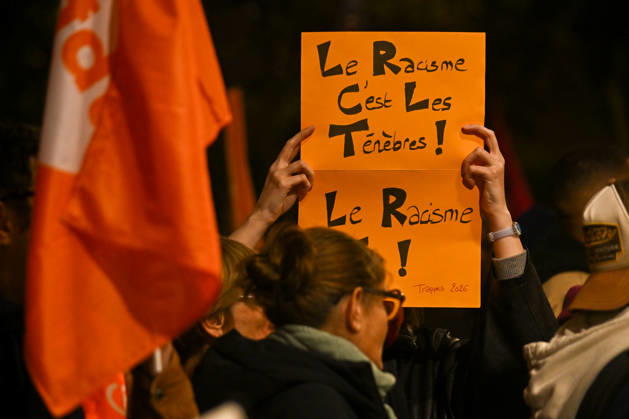 Hundreds of people had gathered to pay tribute to the victim of the racist attack in Trappes on October 23, 2026, in Paris, at Place Stalingrad, on October 26, 2026. - 26 10 2026 - France Ile-de-France (region) Paris -  JulienxMattiax xLexPictorium LePictorium_0344998