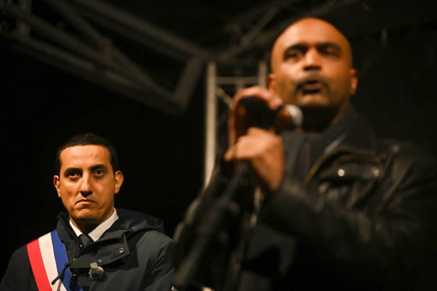 The Mayor of Trappes, Ali Rabeh, and the President of SOS Racisme, Dominique Sopo, came to pay tribute to the victims of the racist attack in Trappes on October 23, 2026, in Paris, at Place Stalingrad, on October 26, 2026. - 26 10 2026 - France Ile-de-France (region) Paris -  JulienxMattiax xLexPictorium LePictorium_0345021