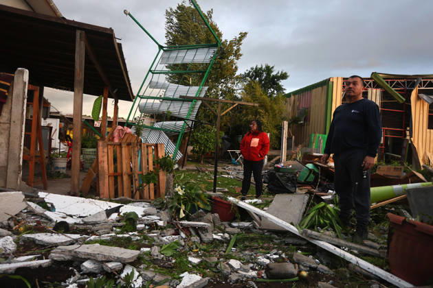 Rancagua, October 26, 2026 Tornado Destroys Homes in Requinoa Jorge Loyola Aton Chile, RANCAGUA Chile Aton 1202908  Copyright: JORGExLOYOLA ATONxCHILE