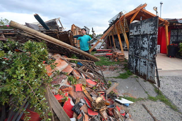 Rancagua, October 26, 2026 Tornado Destroys Homes in Requinoa Jorge Loyola Aton Chile, RANCAGUA Chile Aton 1202926  Copyright: JORGExLOYOLA ATONxCHILE
