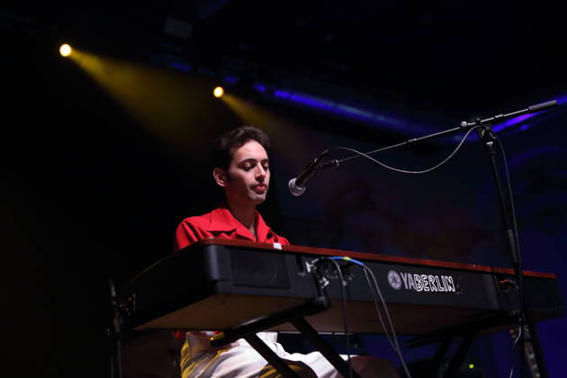 Lewis Durham of the band Kitty, Daisy Lewis at a concert at Huxleys Neue Welt in Berlin, October 26, 2026 Kitty, Daisy Lewis Concert Berlin