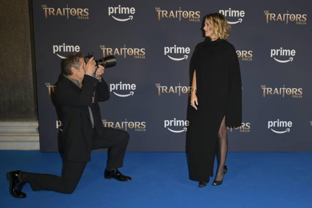 October 26, 2026, Rome, Italy: Claudio Santamaria (l) and Francesca Barra (r) attend the photocall of Prime Tv program The Traitors Italia second season at Palazzo Brancaccio. Rome Italy - ZUMAs197 20261026_aaa_s197_180 Copyright: xMarioxCartellix