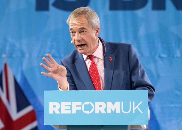 October 26, 2026, London, United Kingdom: Nigel Farage attends the Reform UK s Economic Rescue Plan Press Conference in London. London United Kingdom - ZUMAs197 20261026_aaa_s197_260 Copyright: xJamesxWarrenx