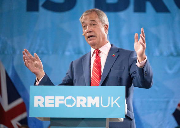 October 26, 2026, London, United Kingdom: Nigel Farage speaks at the Reform UK s Economic Rescue Plan Press Conference in London. London United Kingdom - ZUMAs197 20261026_aaa_s197_280 Copyright: xJamesxWarrenx