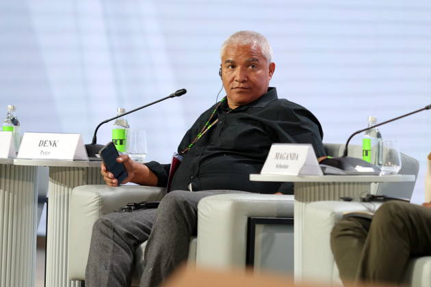 Third Summit Economic and Humanitarian Forum, Russia Africa - 26 Oct 2026 Pete Denk, president and chief operating officer of Eaton s Industrial Sector, a global intelligent power management company, is seen during the session Africa Must Unite, or Africa Is Not One Country: How Media Can Connect Different Parts of the Continent at the Third Russia-Africa Summit and Economic and Humanitarian Forum at the National Centre Russia in Moscow.. Moscow Russia Copyright: xMaksimxKonstantinovx xSOPAxImagesx 26102600230(11)
