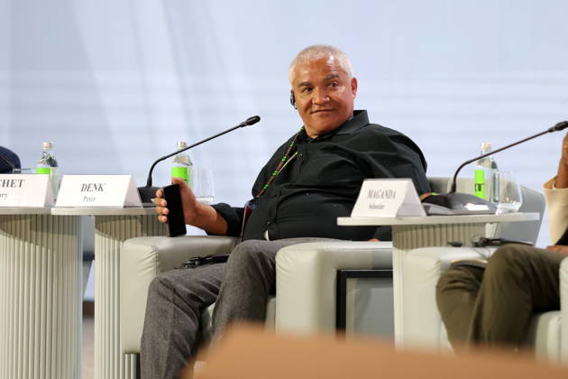 Third Summit Economic and Humanitarian Forum, Russia Africa - 26 Oct 2026 Pete Denk, president and chief operating officer of Eaton s Industrial Sector, a global intelligent power management company, is seen during the session Africa Must Unite, or Africa Is Not One Country: How Media Can Connect Different Parts of the Continent at the Third Russia-Africa Summit and Economic and Humanitarian Forum at the National Centre Russia in Moscow.. Moscow Russia Copyright: xMaksimxKonstantinovx xSOPAxImagesx 26102600244(6)