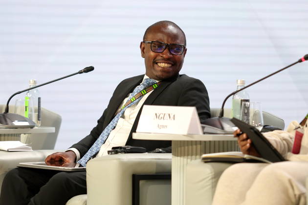 October 26, 2026, Moscow, Russia: Munyarukumbudzi Emmanuel, researcher in chemistry and physics seen during the session Africa must unite, or Africa is not one country.: how media can connect different parts of the continent within the framework of the Third Summit, Economic and Humanitarian Forum, Russia Africa, at the National Center Russia , in Moscow. Moscow Russia  - ZUMAs197 20261026_aaa_s197_287 Copyright: xMaksimxKonstantinovx