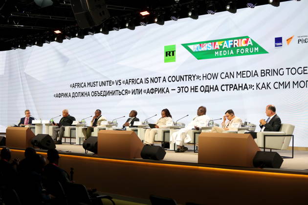 October 26, 2026, Moscow, Russia: Munyarukumbudzi Emmanuel, researcher in chemistry and physics seen during the session Africa must unite, or Africa is not one country.: how media can connect different parts of the continent within the framework of the Third Summit, Economic and Humanitarian Forum, Russia Africa, at the National Center Russia , in Moscow. Moscow Russia  - ZUMAs197 20261026_aaa_s197_293 Copyright: xMaksimxKonstantinovx