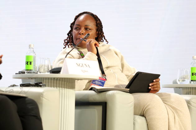 October 26, 2026, Moscow, Russia: Agnes Nguna, Kenyan media manager seen during the session Africa must unite, or Africa is not one country.: how media can connect different parts of the continent within the framework of the Third Summit, Economic and Humanitarian Forum, Russia Africa, at the National Center Russia , in Moscow. Moscow Russia  - ZUMAs197 20261026_aaa_s197_296 Copyright: xMaksimxKonstantinovx