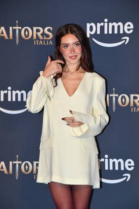 IPA90231542 - Rome, Palazzo Brancaccio: Photocall for the second season of The Traitors Italia. Pictured: Camihawke  Copyright: xVincenzoxLandix xVincenzoxLandix IPA90231542