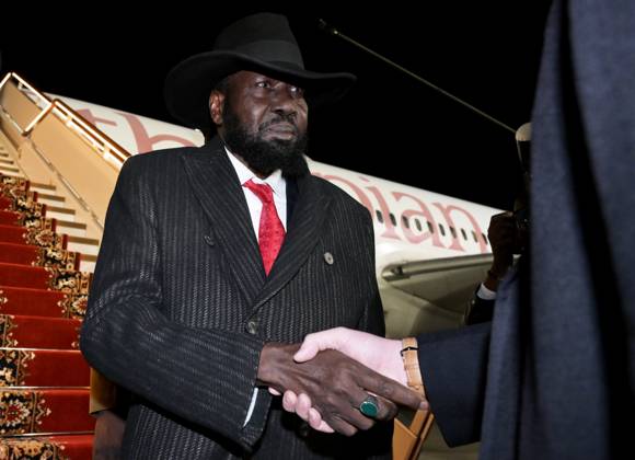 President of South Sudan Salva Kiir Mayardit arrives in Moscow 9274021 26.10.2026 President of South Sudan Salva Kiir Mayardit arrives in Moscow for the 3rd Russia-Africa Summit and Forum. Grigory Sysoev Sputnik Crediting the source in the following order photographer s name Russia-Africa Summit and Economic and Humanitarian forum host ÑÄhoto agency is mandatory when using the photo Moscow Russia  Copyright: xGrigoryxSysoevx