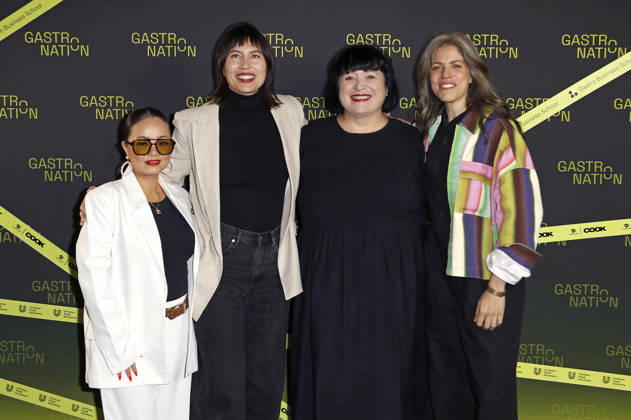 Linh Nguyen, Chloe Merz, Betty Kupsa, and Jasmin Baltres at the Gastronation industry event at the Grüner Bunker on Feldstraße in Hamburg, October 26, 2026 Foto:xC.xTamckex xFuturexImagex gastronation_6028