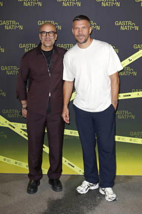 Kemal Üres and Lukas Podolski at the Gastronation industry event at the Grüner Bunker on Feldstraße in Hamburg, October 26, 2026 Foto:xC.xTamckex xFuturexImagex gastronation_6050