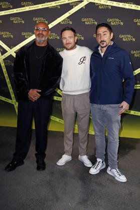 Massiv, Frederick Lau, and Eko Fresh at the Gastronation industry event at the Grüner Bunker on Feldstraße in Hamburg, October 26, 2026 Foto:xC.xTamckex xFuturexImagex gastronation_6074
