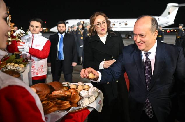 Prime Minister Algeria is Sifi Ghrieb arrives in Moscow 9274083 26.10.2026 Prime Minister Algeria is Sifi Ghrieb arrives in Moscow for the 3rd Russia-Africa Summit and Forum and the summit of the Gas Exporting Countries Forum (GECF). Sergey Bobylev Sputnik Crediting the source in the following order photographer s name 8th GECF summit host photo agency is mandatory when using the photo Moscow Russia  Copyright: xSergeyxBobylevx