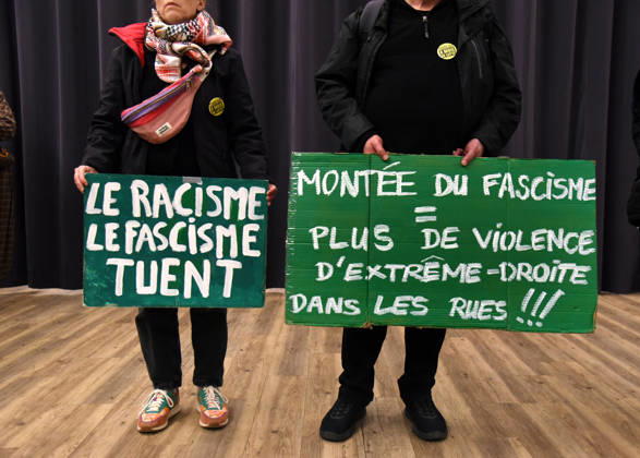 Jean-Luc Melenchon At Rally Against Racism In Tribute To Pengo Bossio Wangi - La Courneuve Atmosphere during a rally against racism and islamophobia to Pengo Bossio Wangi, victim of a racist attack in Trappes, in the Yvelines departement near Paris, by bursts whose alleged perpetrator, Kevin T. is suspected of having acted by racism, La Courneuve, France on October 26, 2026. Photo by Alain Apaydin ABACAPRESS.COM La Courneuve France  Copyright: xApaydinxAlain ABACAx