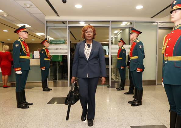 Foreign Minister of Cote d Ivoire Niale Kaba arrives in Moscow 9274551 27.10.2026 Minister of Foreign Affairs, African Integration and International Cooperation of Cote d Ivoire Niale Kaba arrives in Moscow to take part in the third Russia-Africa Summit and Forum. Mikhail Serbin Sputnik Crediting the source in the following order photographer s name Russia-Africa Summit and Economic and Humanitarian forum host ÑÄhoto agency is mandatory when using the photo Moscow Russia  Copyright: xMikhailxSerbinx