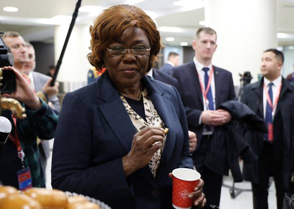 Foreign Minister of Cote d Ivoire Niale Kaba arrives in Moscow 9274567 27.10.2026 Minister of State, Minister of Foreign Affairs and International Cooperation of CÃ te d Ivoire Niale Kaba arrives in Moscow to take part in the third Russia-Africa Summit and Forum. Artem Pryakhin Sputnik Crediting the source in the following order photographer s name Russia-Africa Summit and Economic and Humanitarian forum host ÑÄhoto agency is mandatory when using the photo Moscow Russia  Copyright: xArtemxPryakhinx