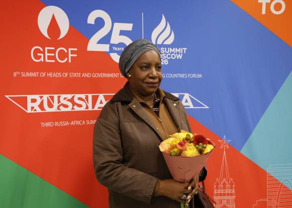COMESA Secretary General Chileshe Kapwepwe arrives in Moscow 9274590 27.10.2026 Secretary General of the Common Market for Eastern and Southern Africa (COMESA) Chileshe Kapwepwe arrives in Moscow to take part in the third Russia-Africa Summit and Forum. Artem Pryakhin Sputnik Crediting the source in the following order photographer s name Russia-Africa Summit and Economic and Humanitarian forum host ÑÄhoto agency is mandatory when using the photo Moscow Russia  Copyright: xArtemxPryakhinx