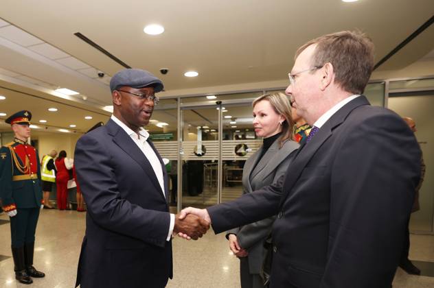 President and Chairman of the African Export Import Bank George Elombi arrives in Moscow 9274616 27.10.2026 President and Chairman of the Board of Directors of the African Export Import Bank George Elombi arrives in Moscow to take part in the third Russia-Africa Summit and Forum. Mikhail Serbin Sputnik Crediting the source in the following order photographer s name Russia-Africa Summit and Economic and Humanitarian forum host ÑÄhoto agency is mandatory when using the photo Moscow Russia  Copyright: xMikhailxSerbinx