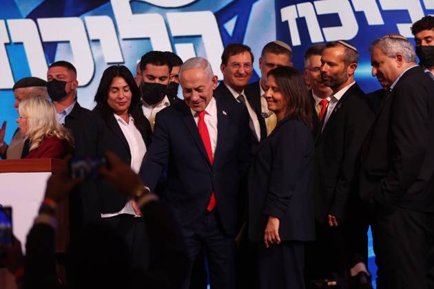 October 28, 2026, West Jerusalem, Israel: WEST JERUSALEM, OCTOBER 28, 2026: Israeli Prime Minister and Likud party leader Benjamin Netanyahu addresses supporters at the partyÃ¢â‚¬â ¢s election headquarters in West Jerusalem following the release of exit polls and preliminary results from IsraelÃ¢â‚¬â ¢s parliamentary elections held on October 27. West Jerusalem Israel  - ZUMAq101 20261028_zna_q101_013 Copyright: xSaeedxQaqx